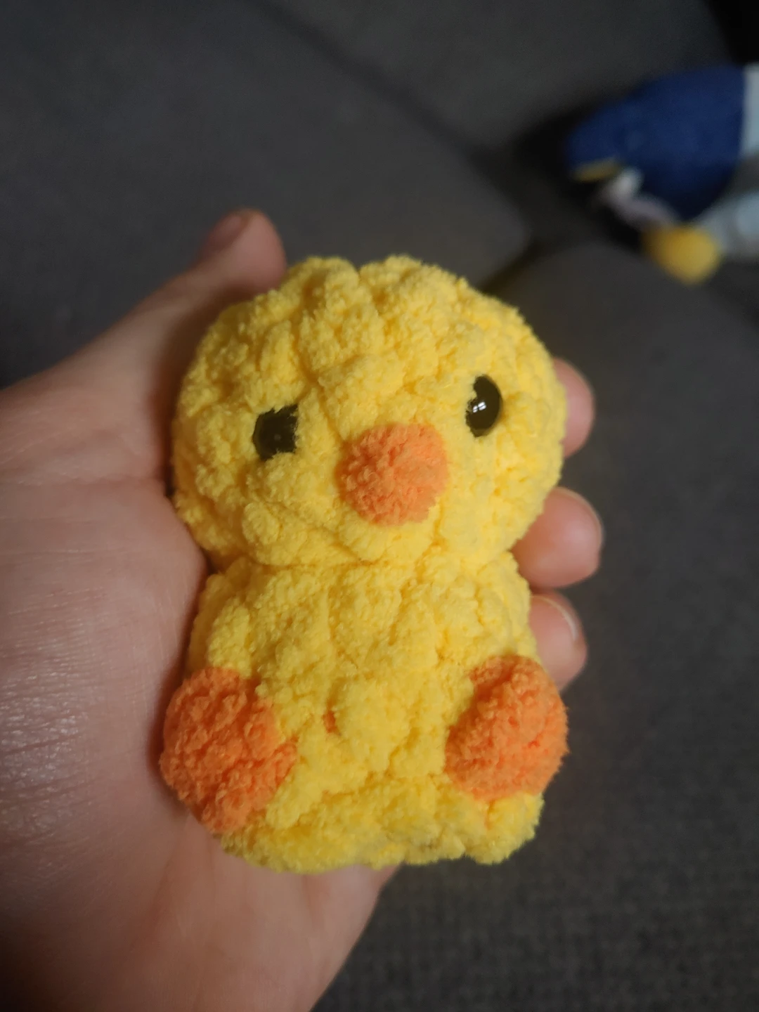 Handmade Crochet Yellow Duck Plushie