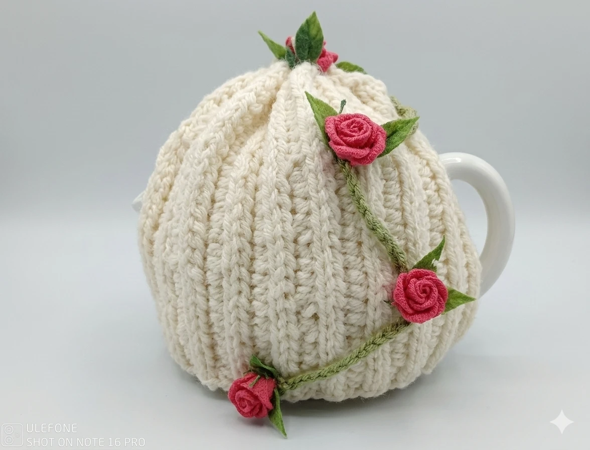 Hand-knitted Tea Cozy Covers for Teapots - photo 3