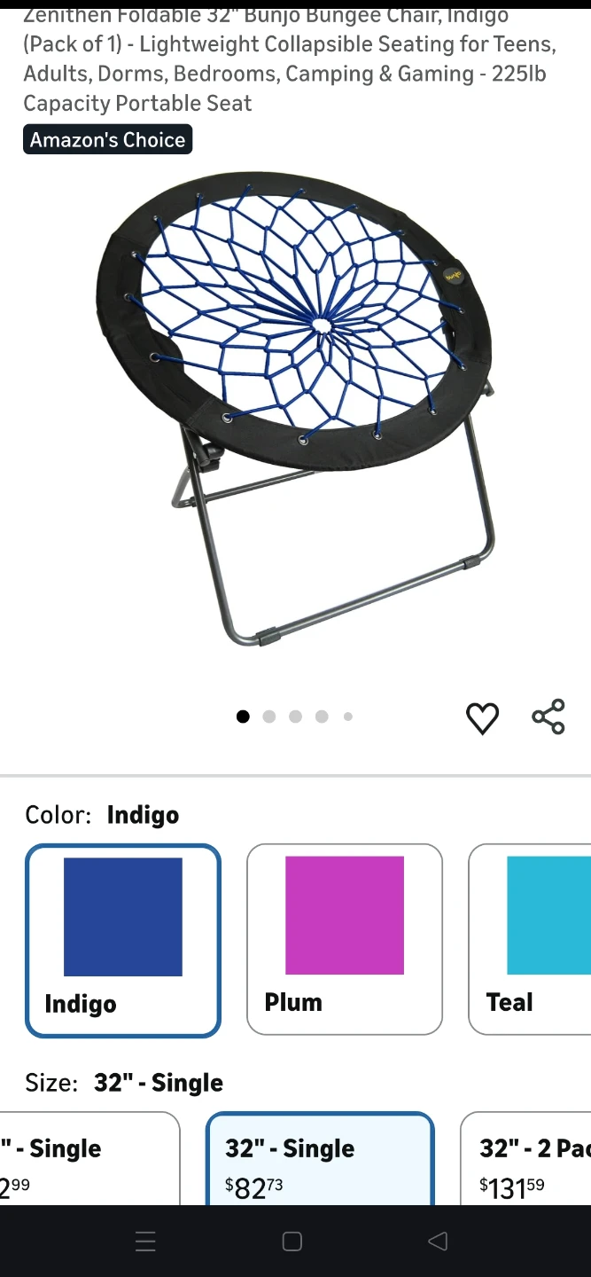 Foldable Bungee Chair 34" 🥕 - photo 3