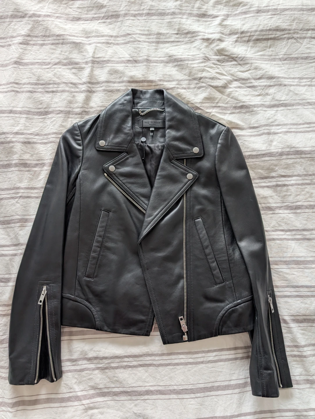 Rag&Bone women's Moto style leather jacket