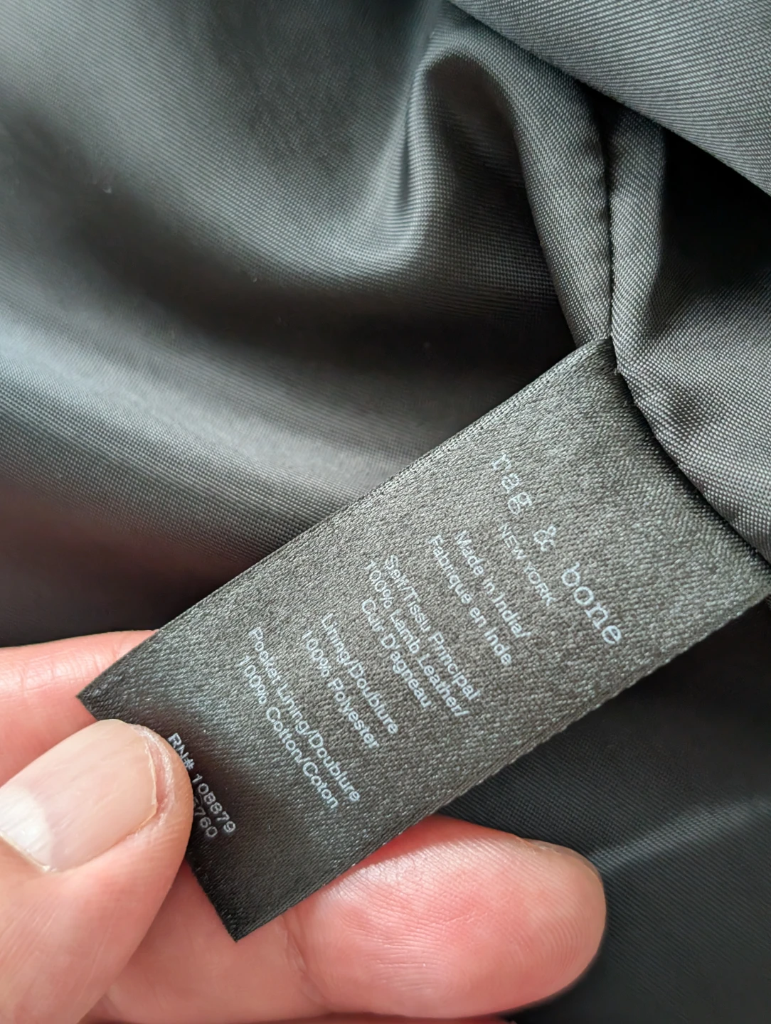 Rag&Bone women's Moto style leather jacket - photo 2