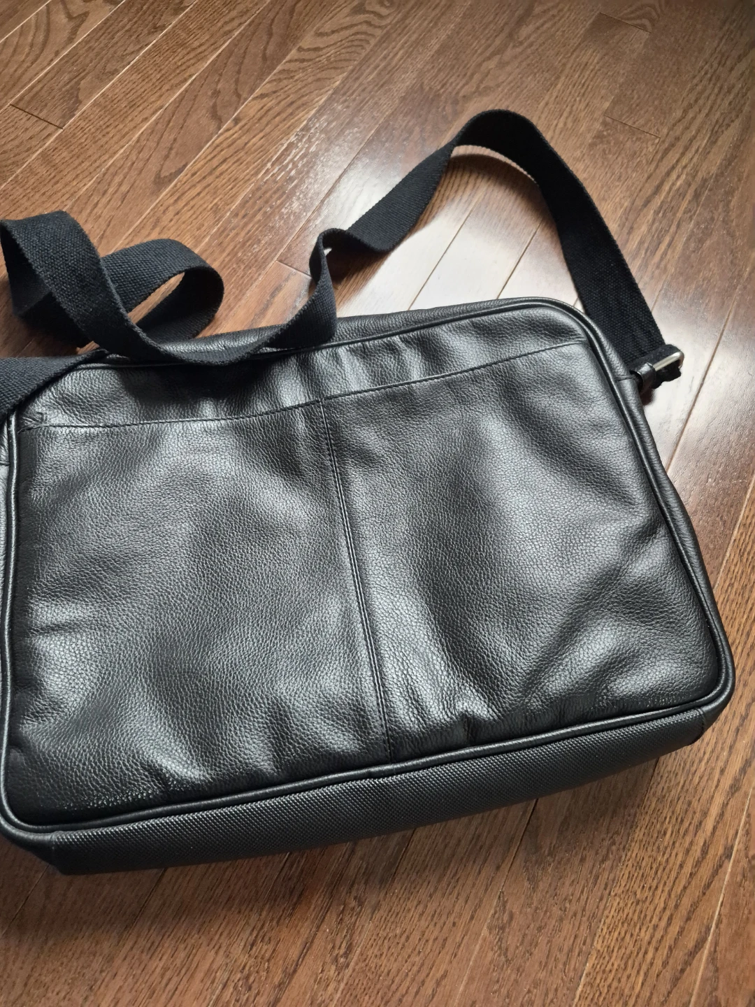 Cole Haan Black Leather Messenger Bag - photo 3