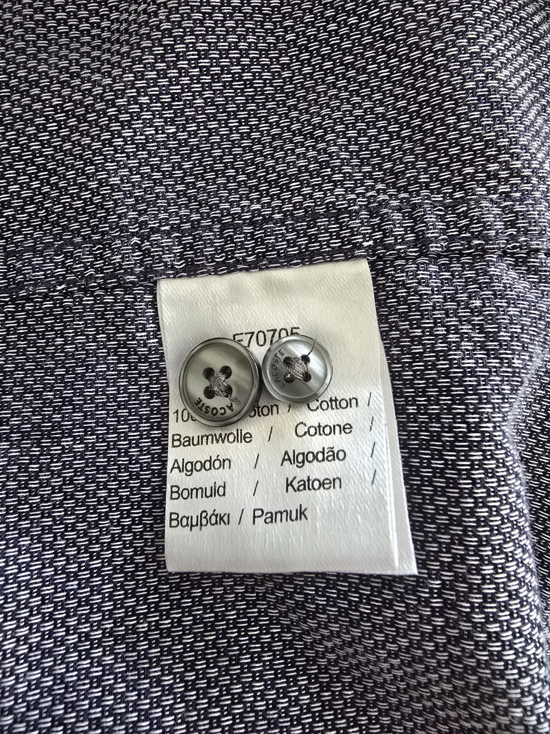 Lacoste Slim Fit Long Sleeve Shirt (S) - photo 3
