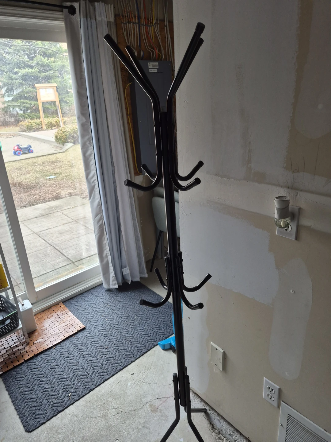 Black Metal Coat Rack