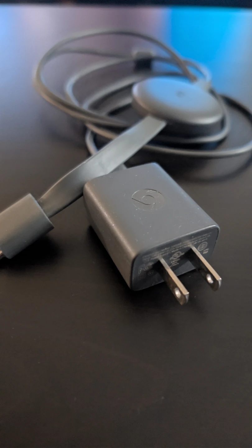 Google Chromecast with power adapter
