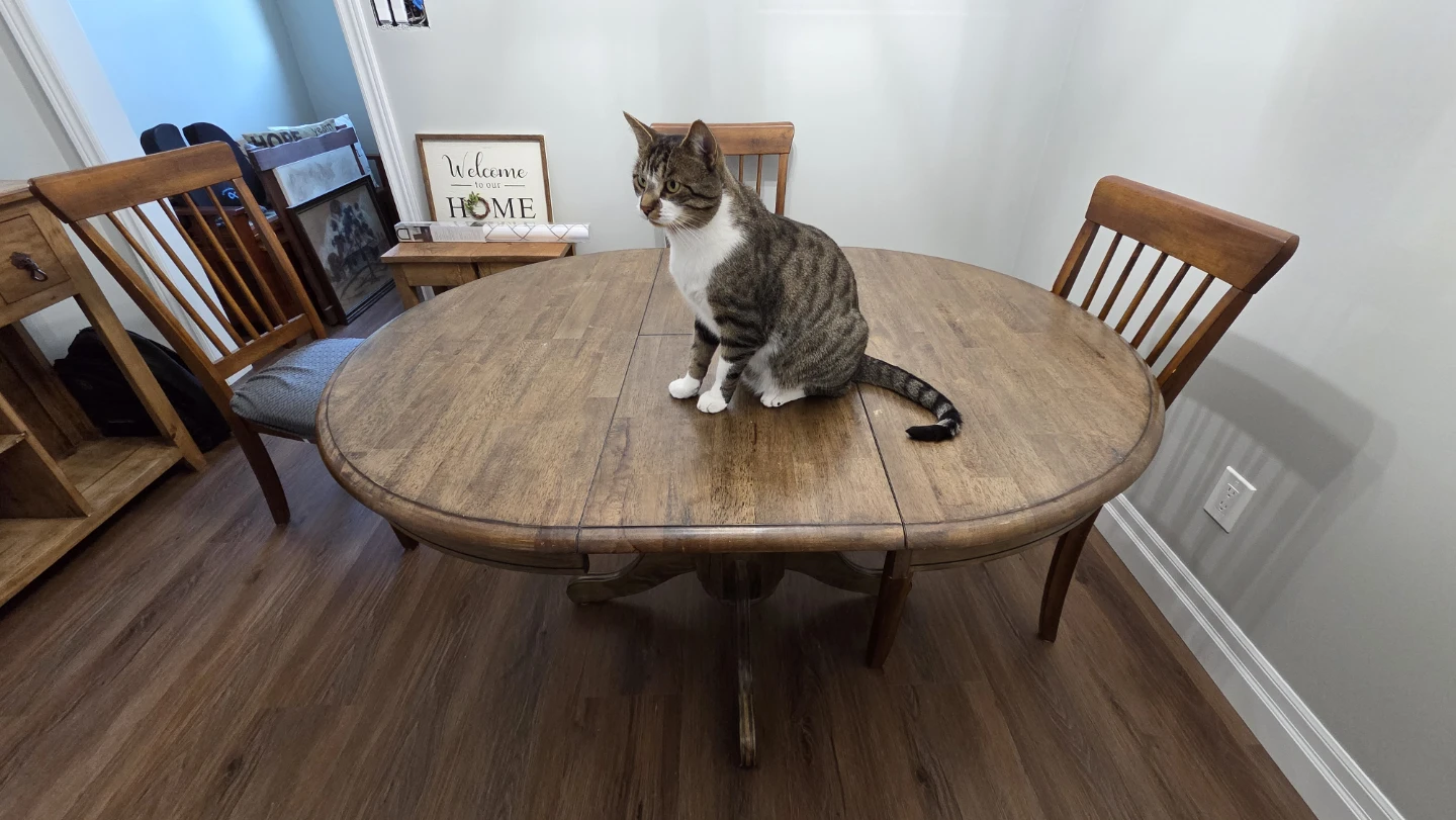 Wooden Pedestal Dining Table With 4 Chairs - photo 2