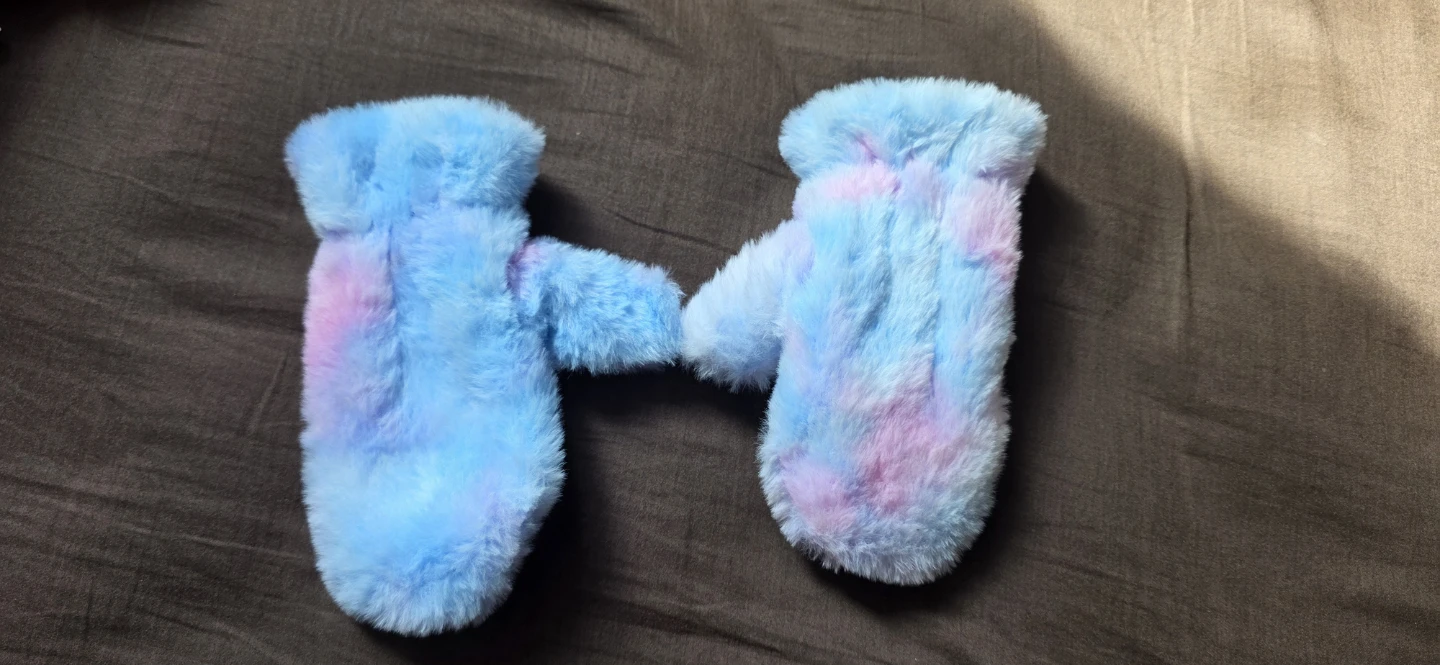 Fuzzy Mittens - Kids Size