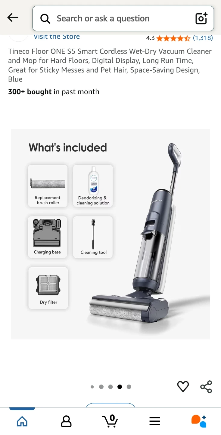 Tineco Floor ONE S5 Smart Cordless Wet-Dry Vacuum Cleaner - photo 2