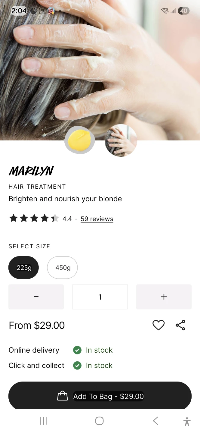 Marilyn Hair Treatment for Blonde Hair - 225g