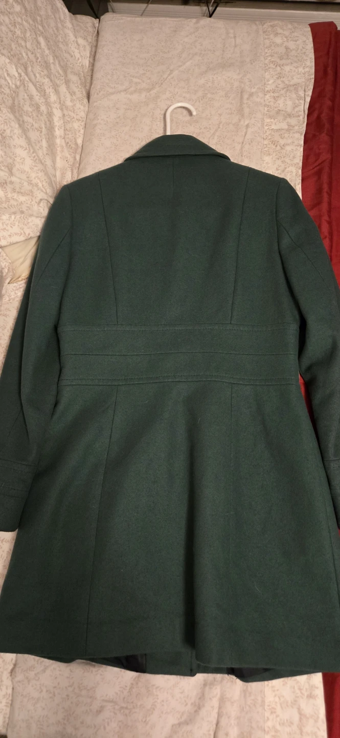 ANDRE BANC Women's Green Wool Blend Coat - photo 2