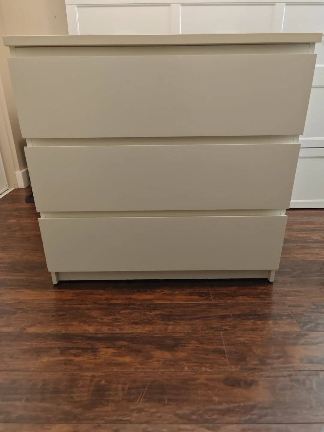 Ikea Malm White 3-Drawer Dresser