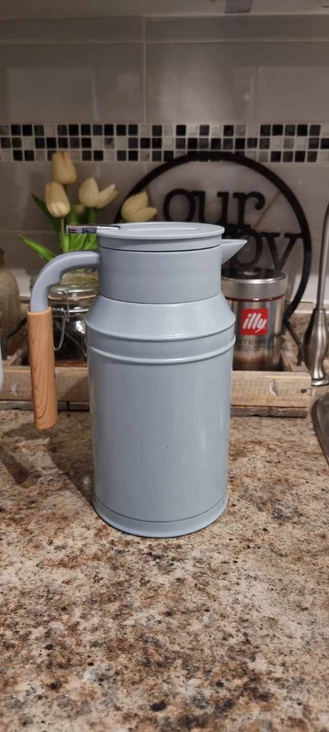Thermos Carafe with Wooden Handle