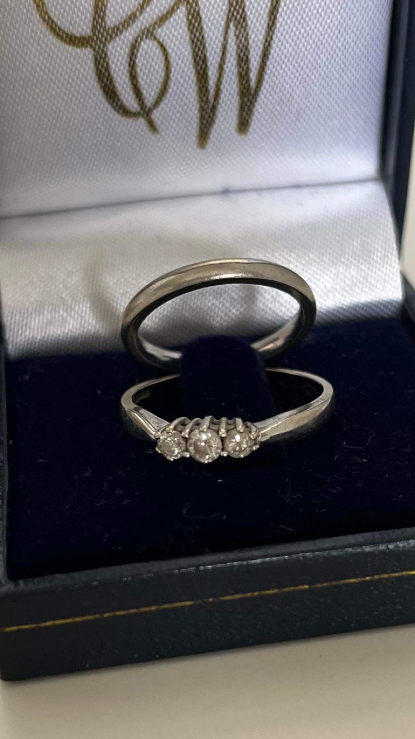 Diamond Ring Set in Presentation Box