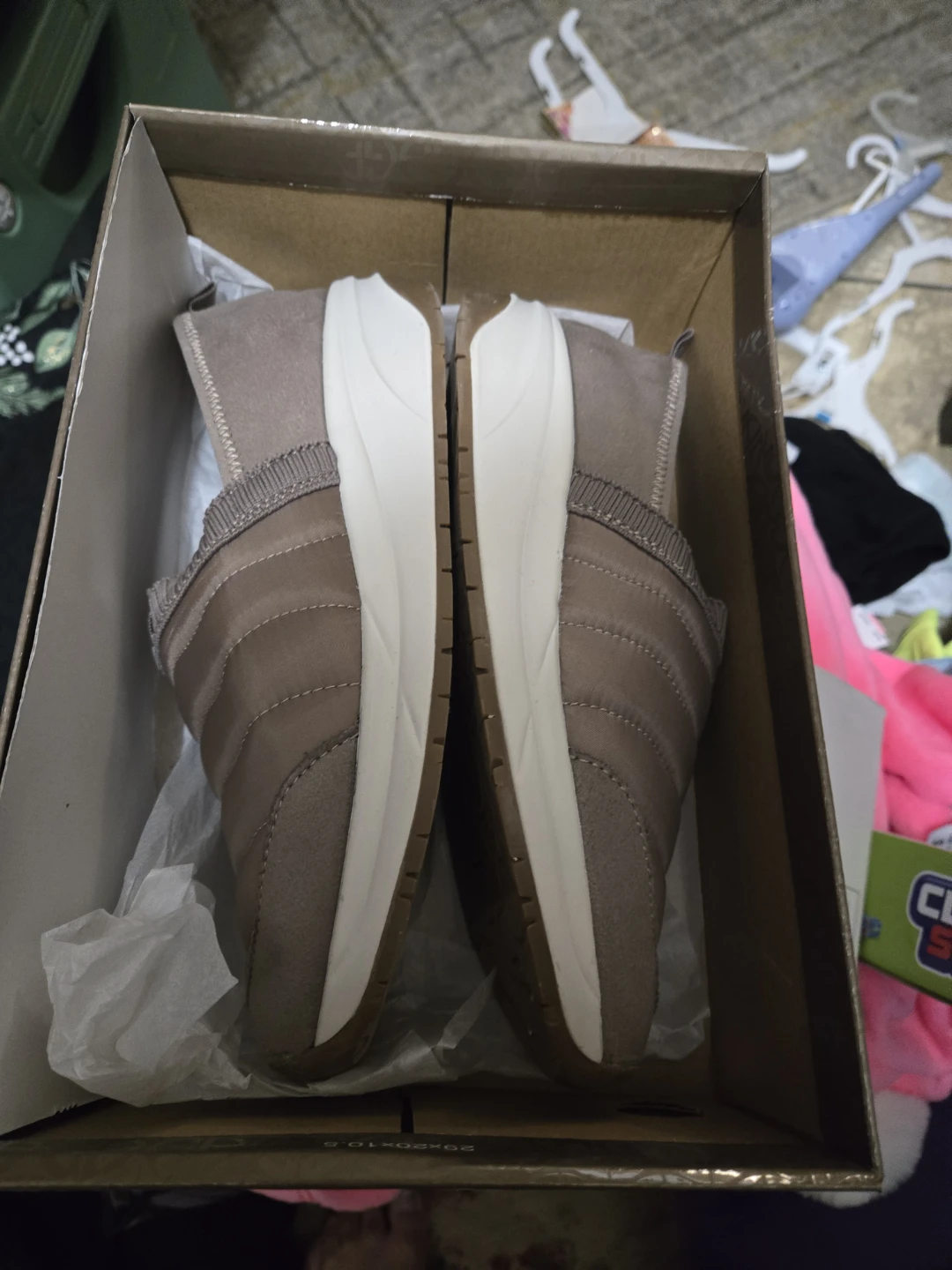 NAIMAA Taupe Slip-On Sneakers