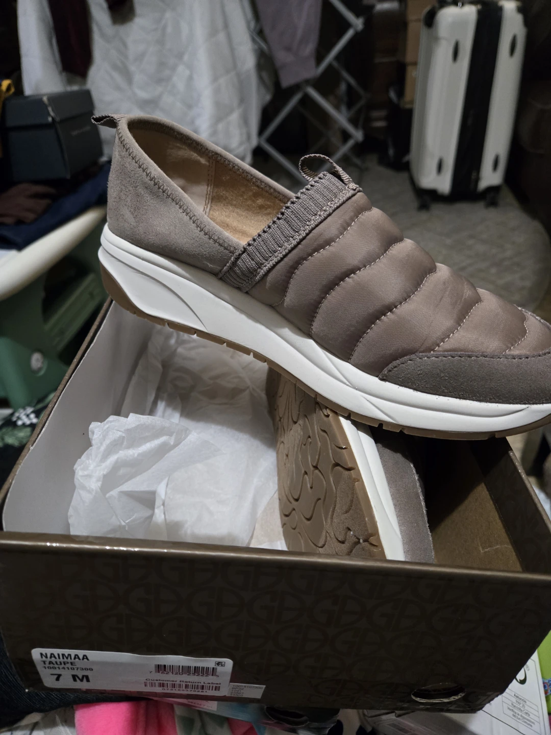 NAIMAA Taupe Slip-On Sneakers - photo 2