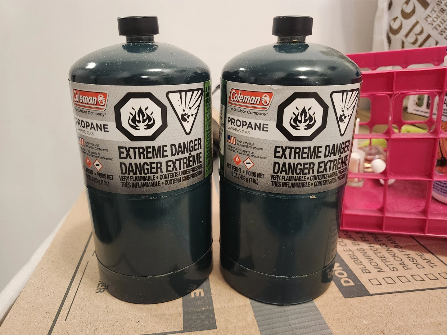 Coleman Propane Camping Gas Cylinders - 16 oz (Set of 2)