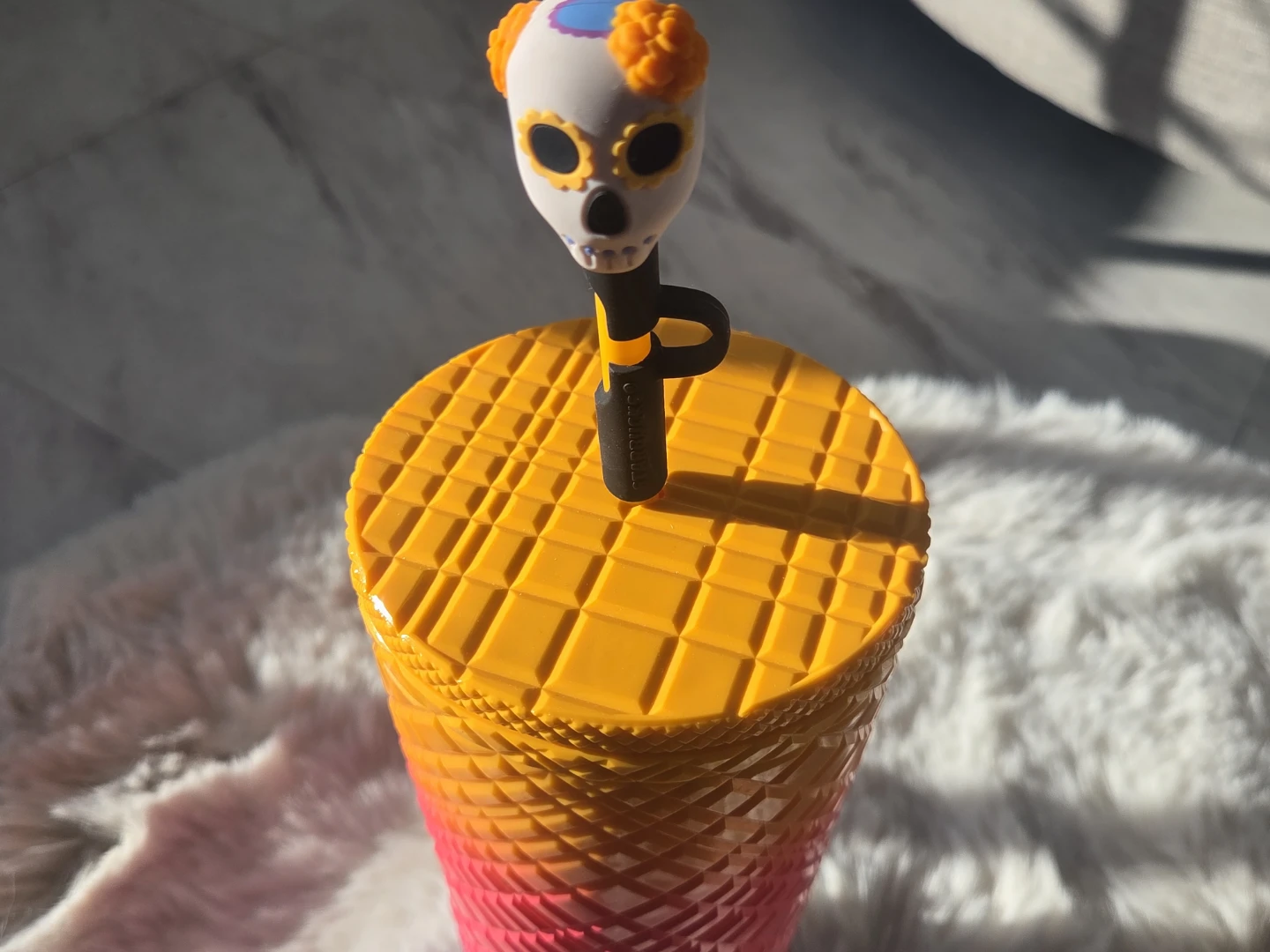 Starbucks Tumbler Day of the Dead Skull Lid - photo 2