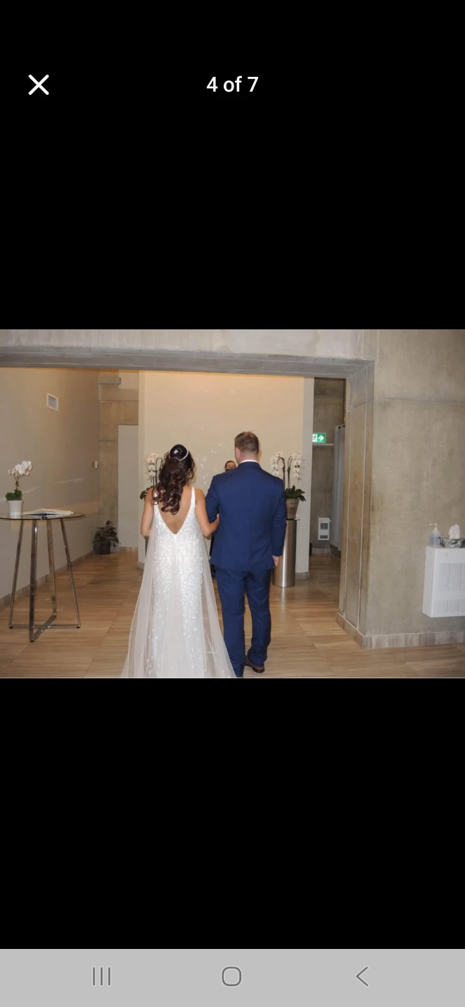 Wedding Dress with Cape and Embellishments - photo 4
