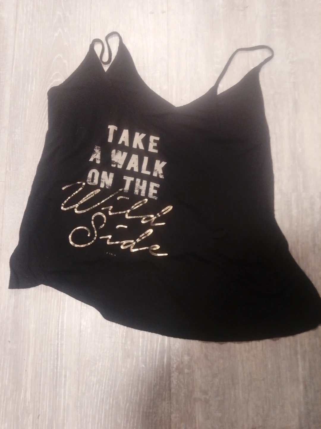 Black "Take a Walk on the Wild Side" Tank Top