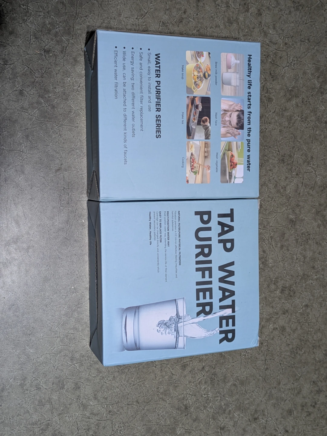 2 systems of Tap Water Purifier Series