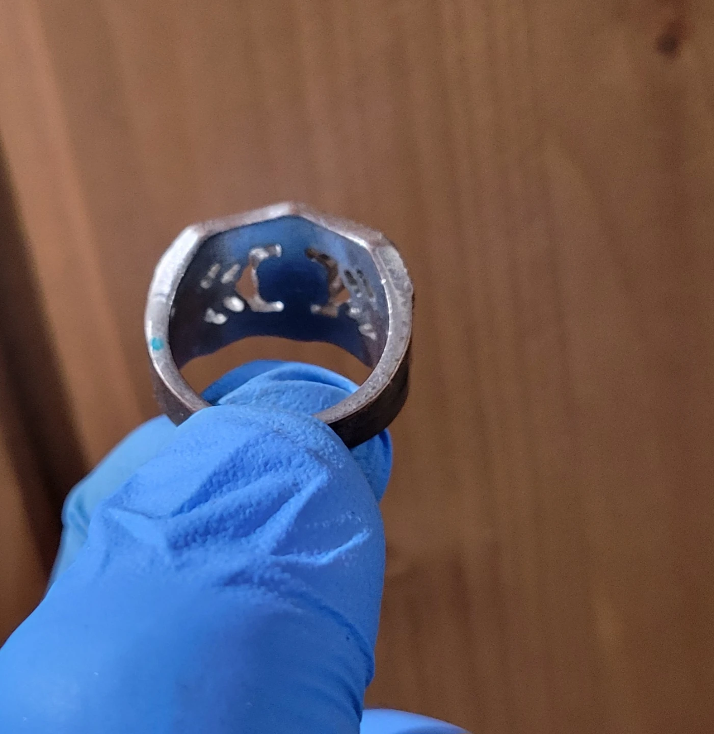 Rhinestone Flower Design Ring - photo 3