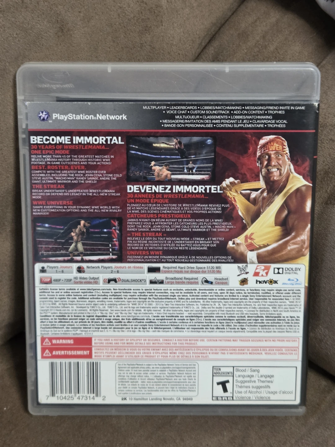 WWE 2K14 PlayStation 3 Game - photo 2