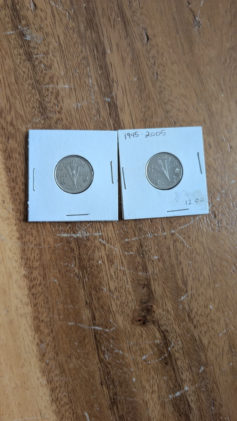 Collectible Canadian Coin 1945-2005 nickle