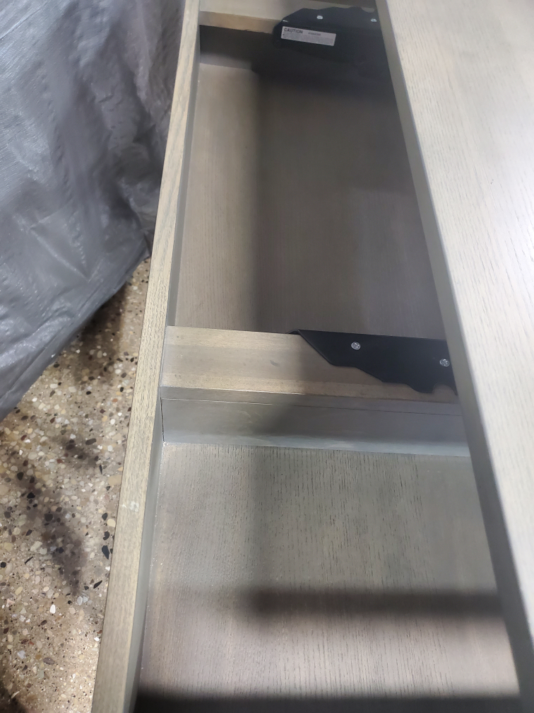 Gray Wooden lift top.Desk with Built-in Wireless Charger - photo 3