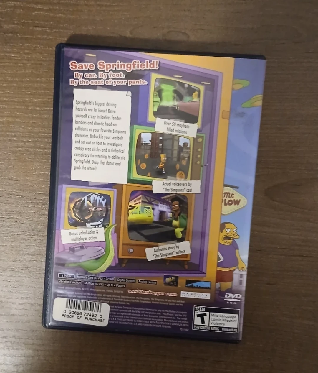 The Simpsons Hit & Run PlayStation 2 Game - photo 3