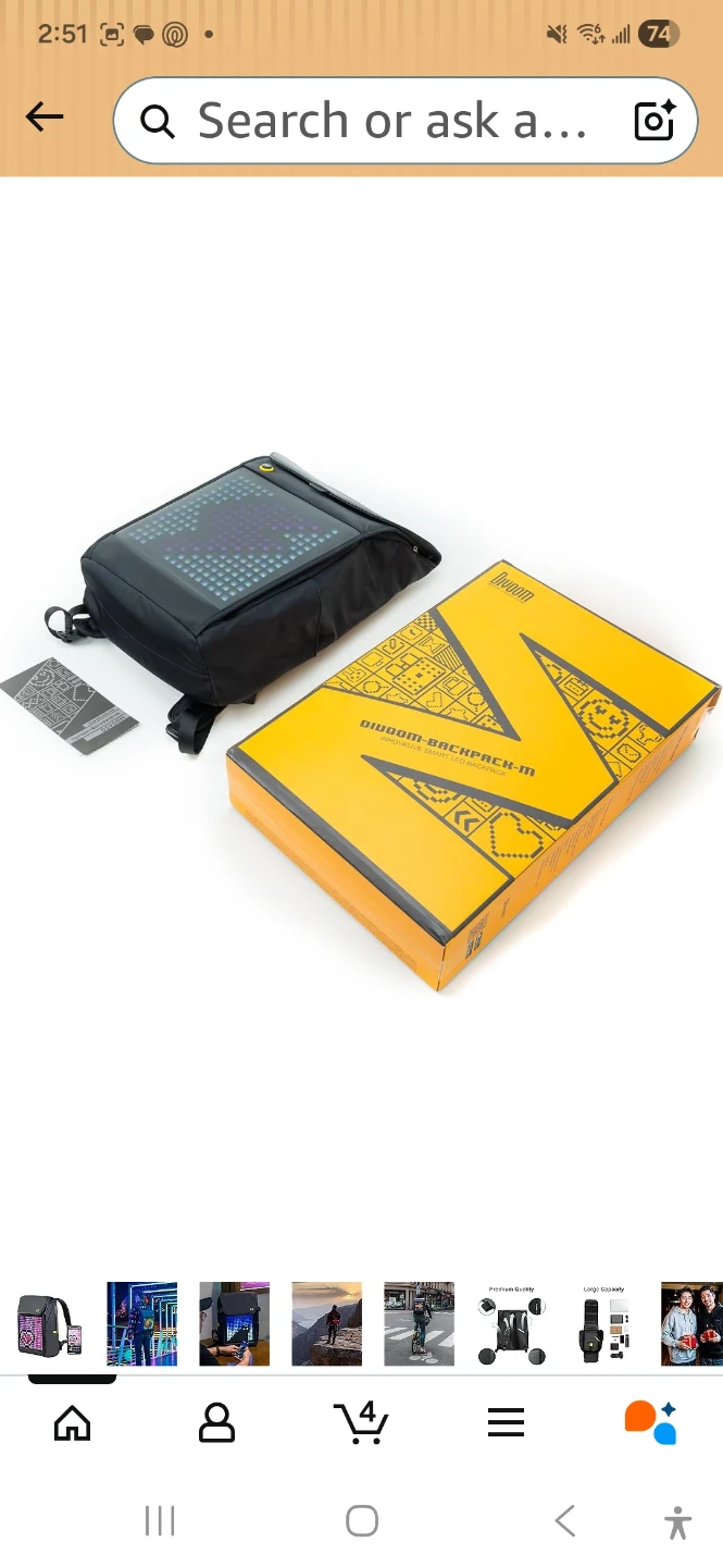 DIJOOM BACKPACK-M Smart LED Backpack - photo 2