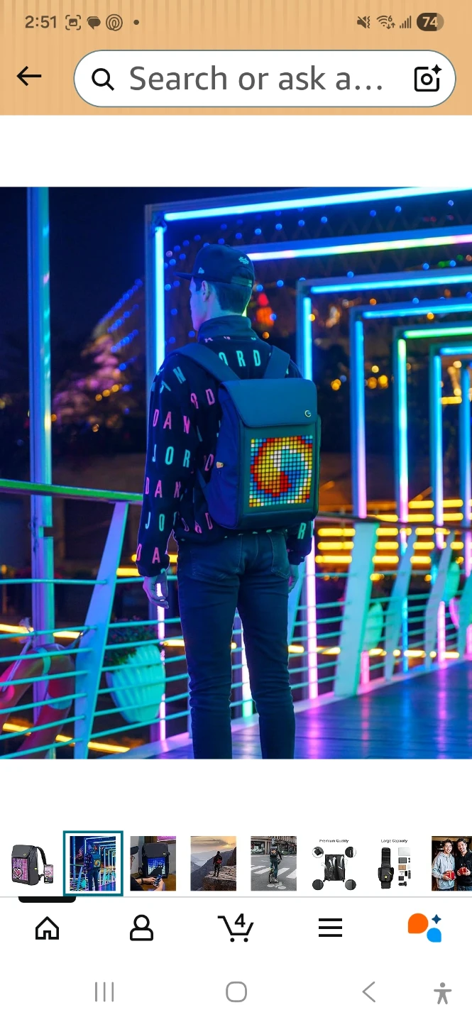 DIJOOM BACKPACK-M Smart LED Backpack - photo 3