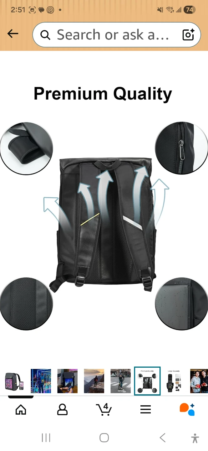 DIJOOM BACKPACK-M Smart LED Backpack - photo 4