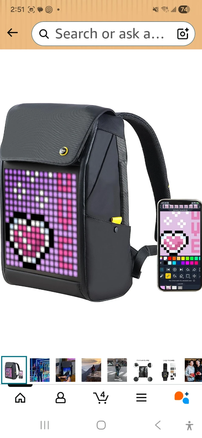 DIJOOM BACKPACK-M Smart LED Backpack - photo 5