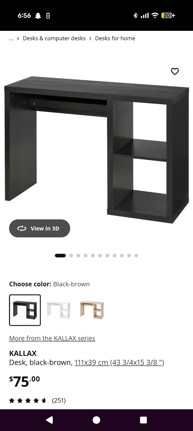 Staples Nadler Luxura Chair/IKEA KALLAX Desk - photo 3