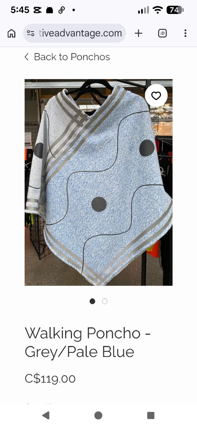 LIKE NEW Canadian handmade women's Walking Poncho REG$119 - photo 3