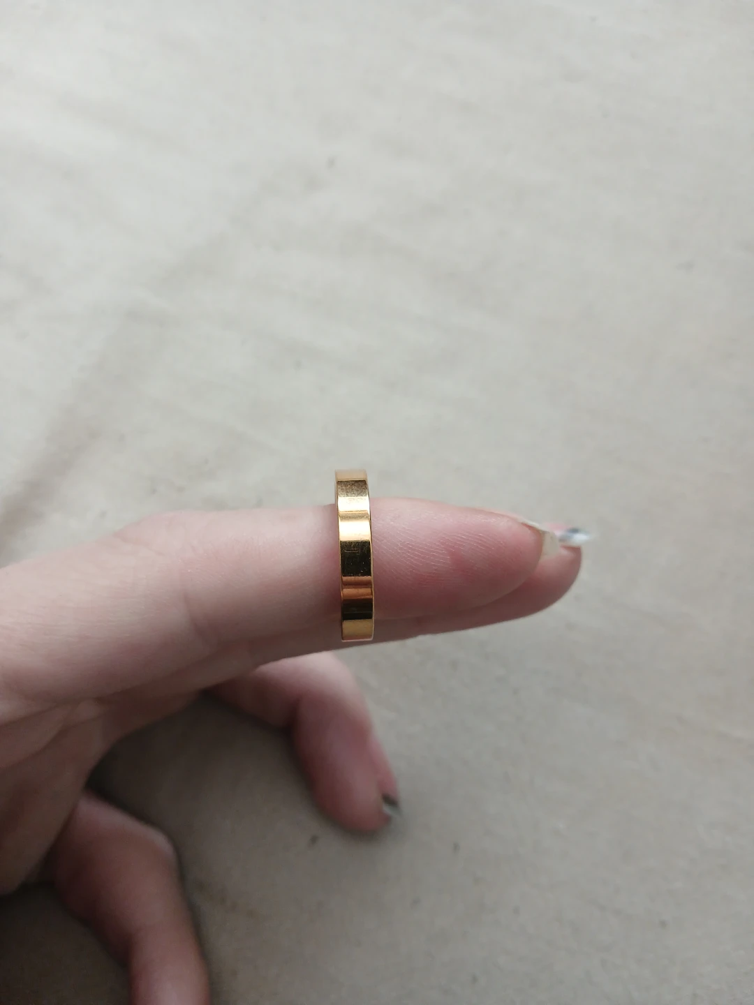 18K Gold Plated Titanium Ring