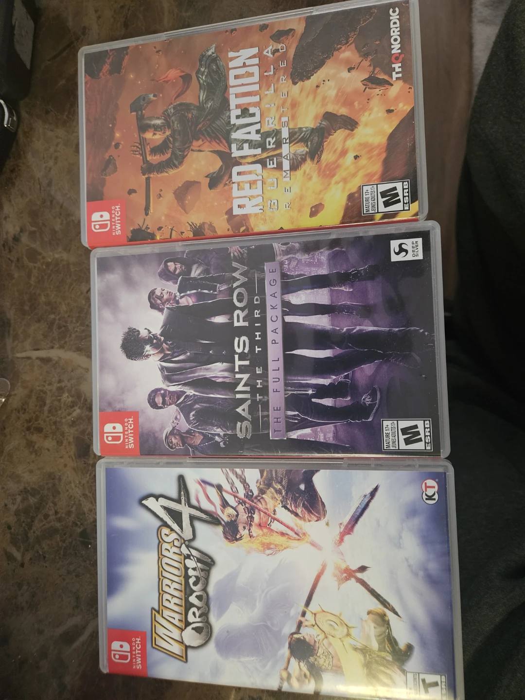 Nintendo Switch Games: Red Faction, Saints Row, Warriors Oroch