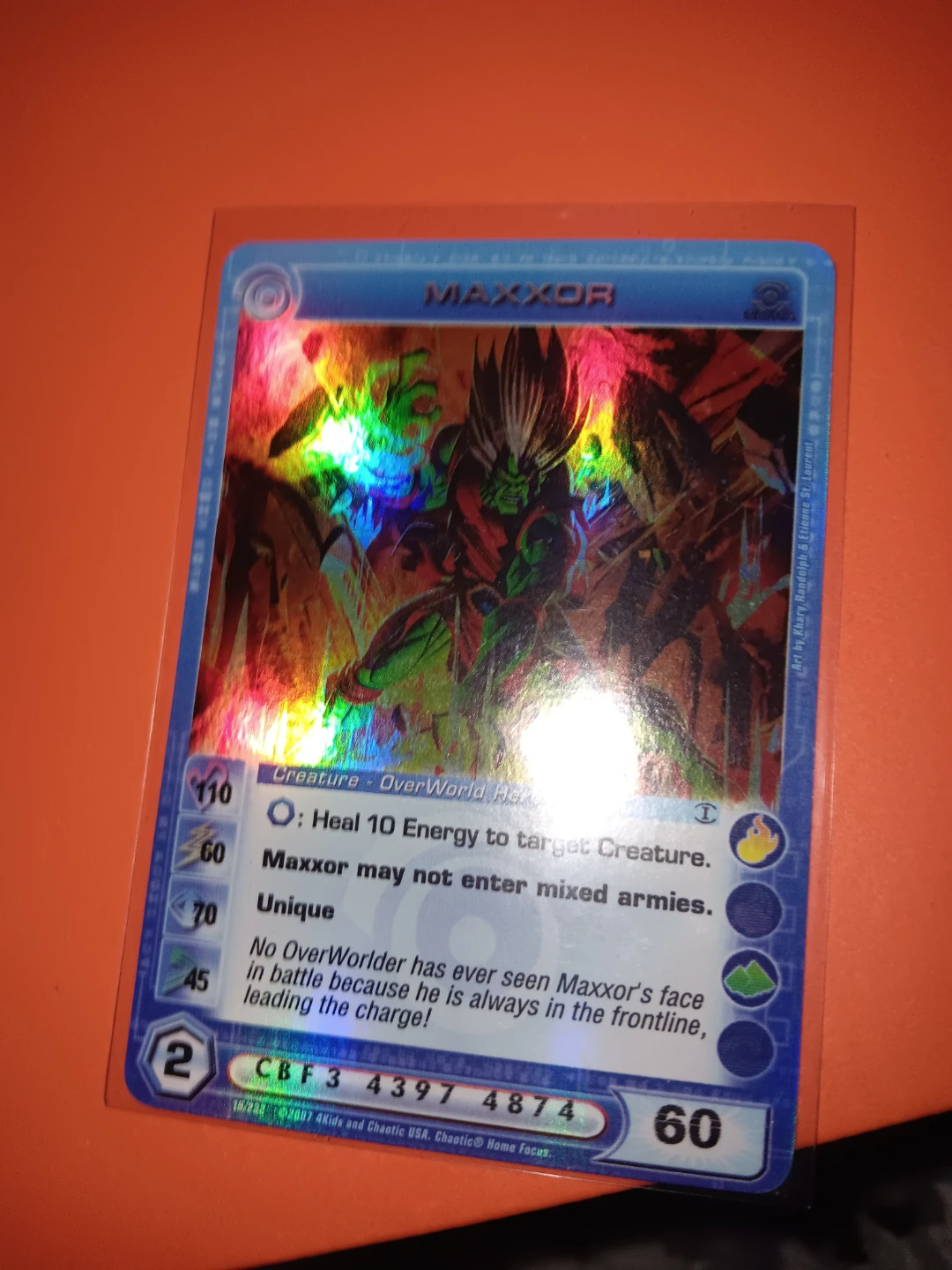 Chaotic Maxxor Trading Card