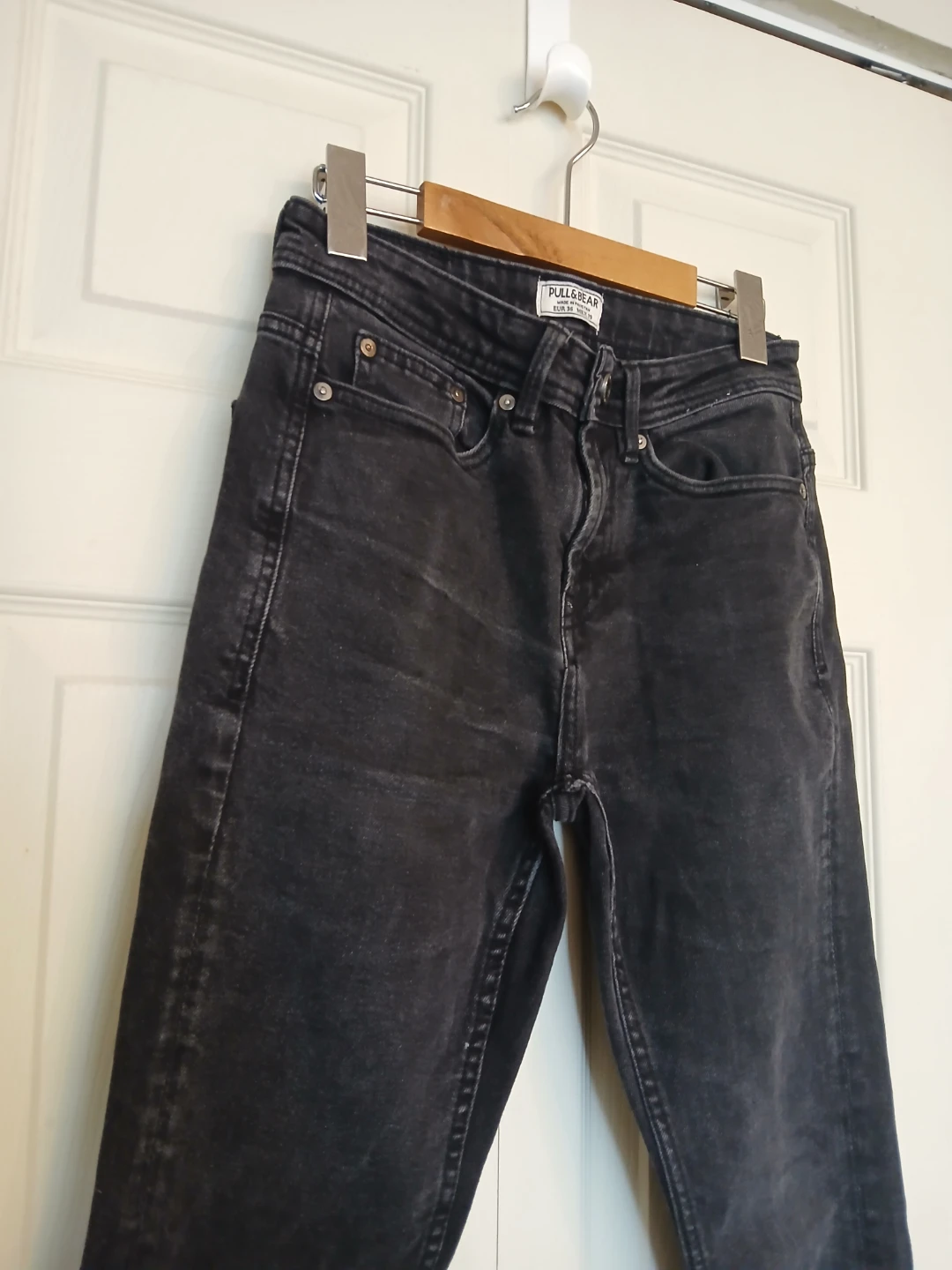 PULL & BEAR black cotton jeans, size 36 - photo 4
