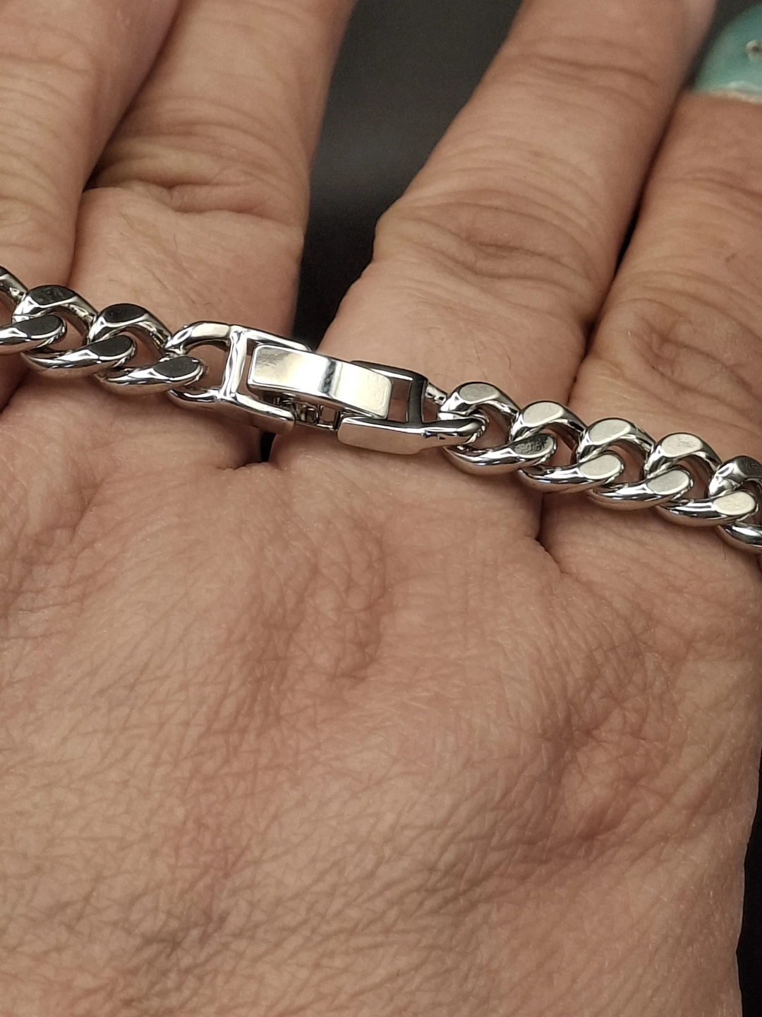 Silver Tone Chain Bracelet with Medallion Charms - photo 3