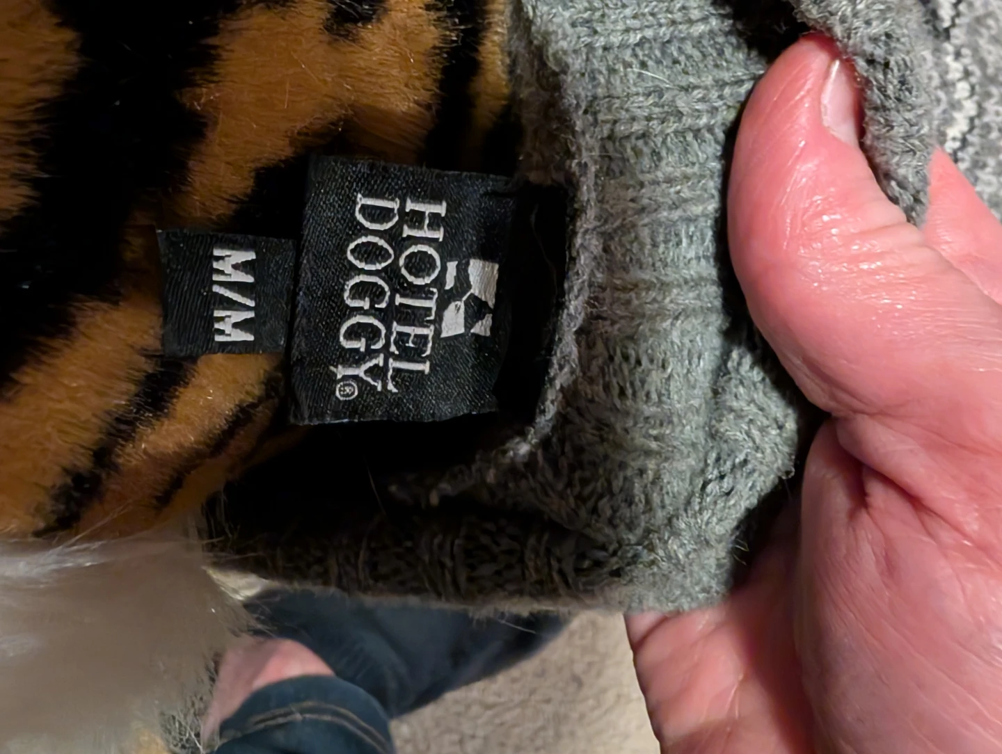 Hotel Doggy Grey Snowflake Knit Sweater M/M - photo 4