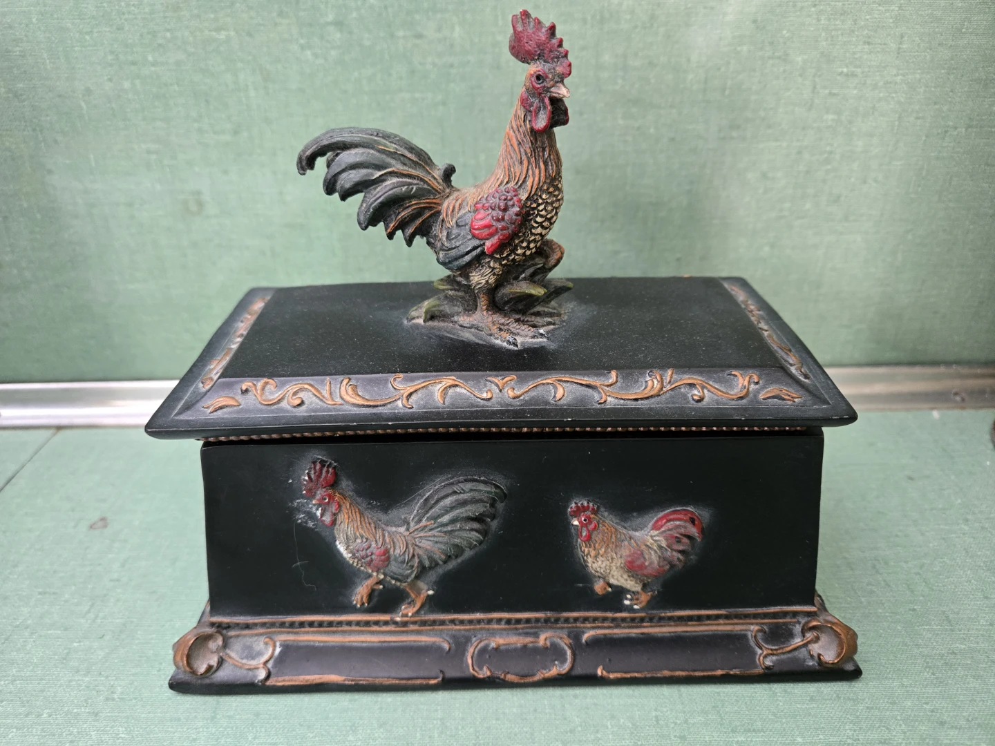 Small Rectangular Rooster Storage Container