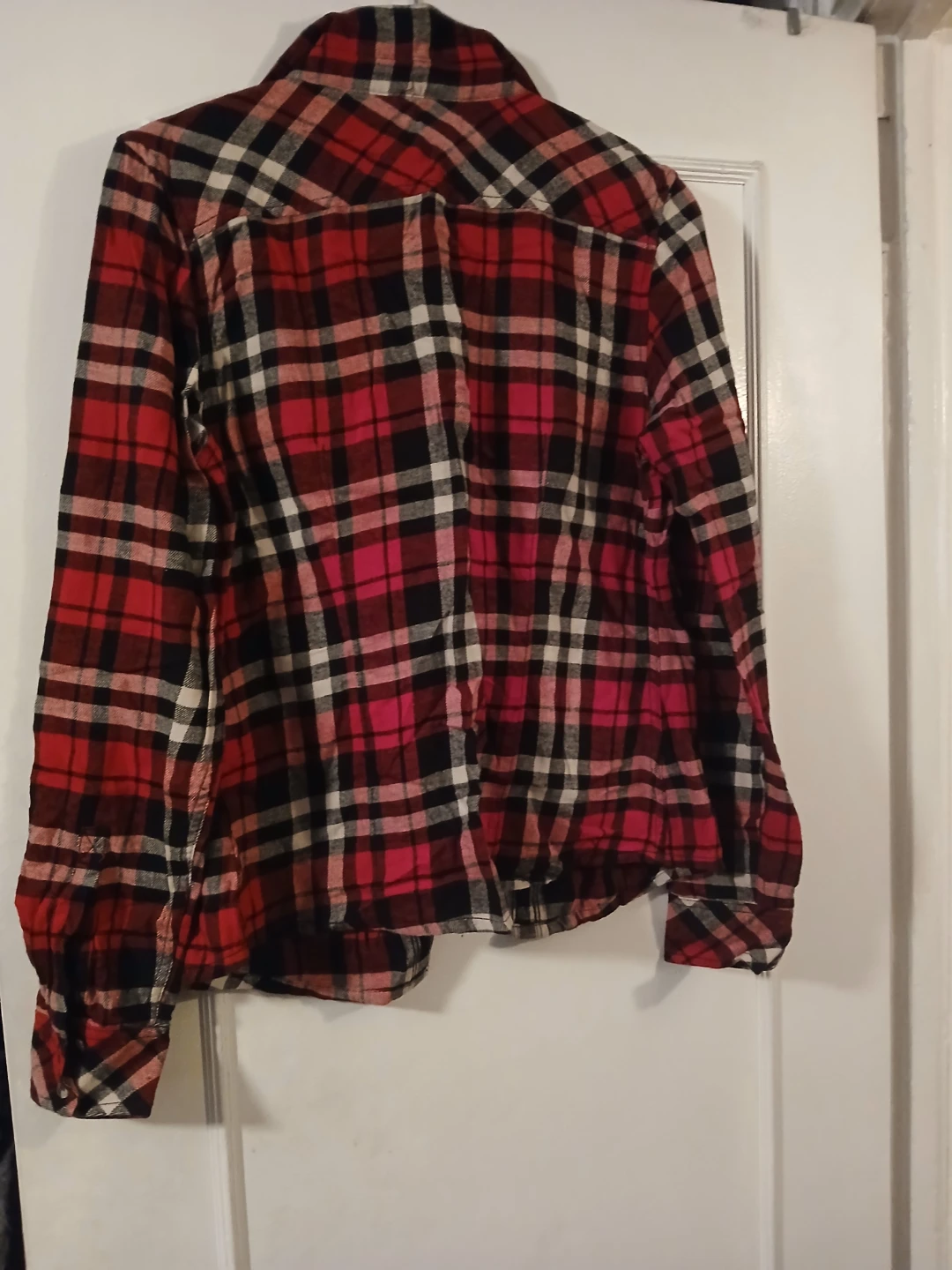 TNA Plaid Flannel Shirt - Medium - photo 3