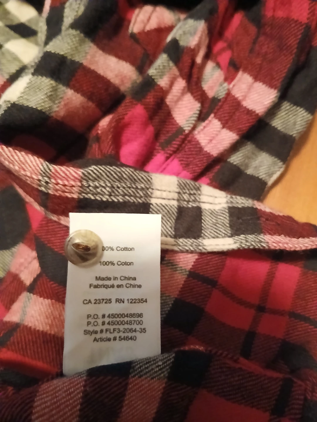 TNA Plaid Flannel Shirt - Medium - photo 4
