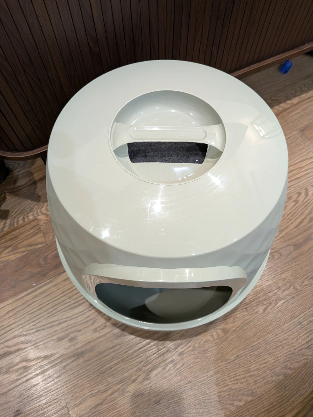 Hooded Cat Litter Box - Light Green - photo 2