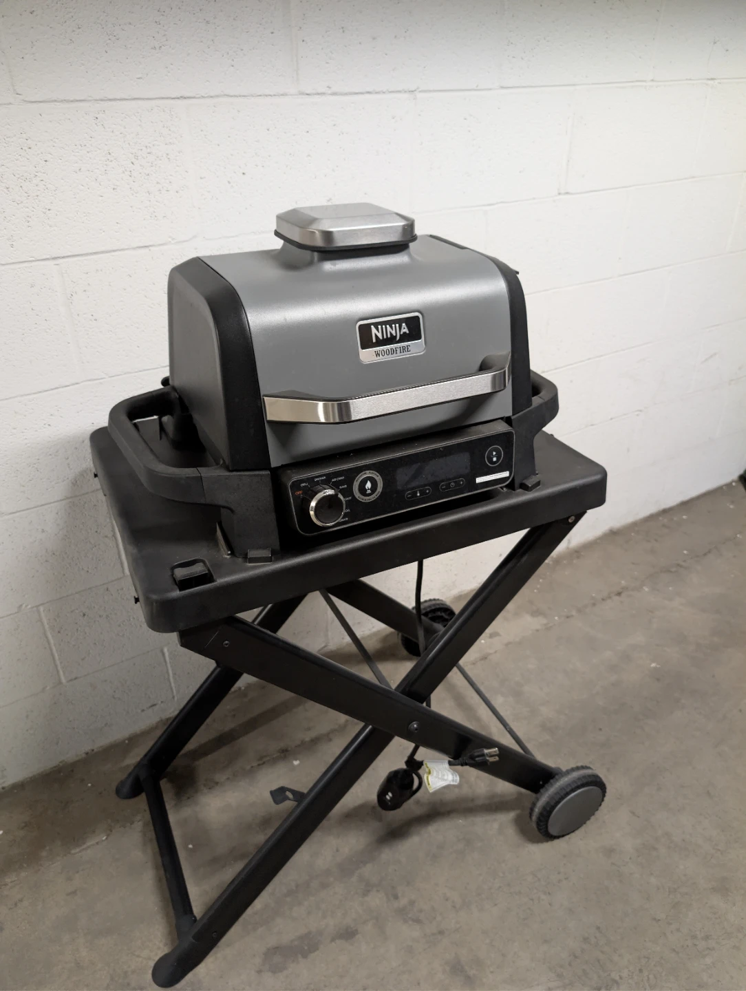Ninja Woodfire Grill with Stand, Cover, Griddle Pan