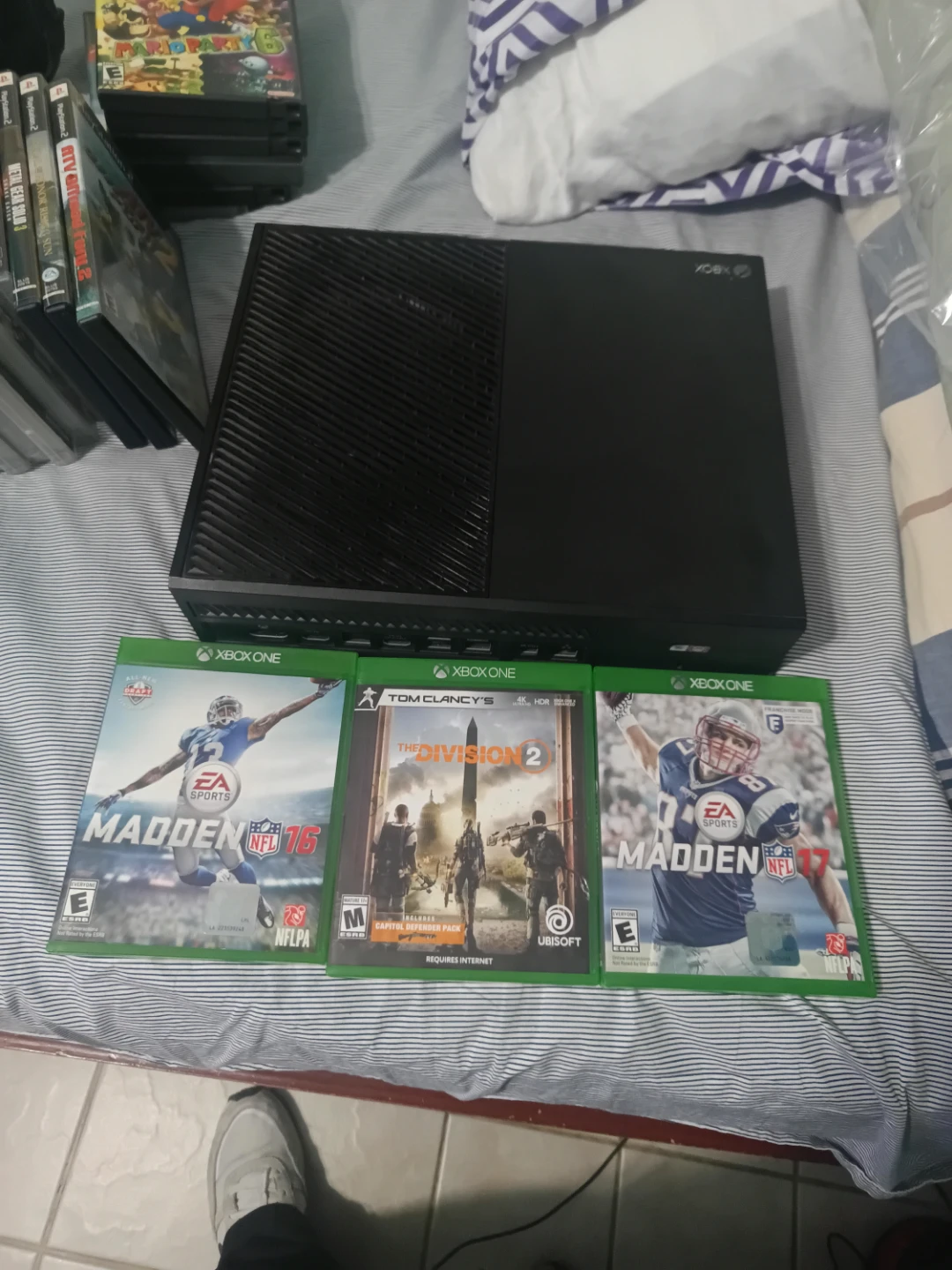 Xbox One Console with Madden 16, Madden 17, and The Division 2
