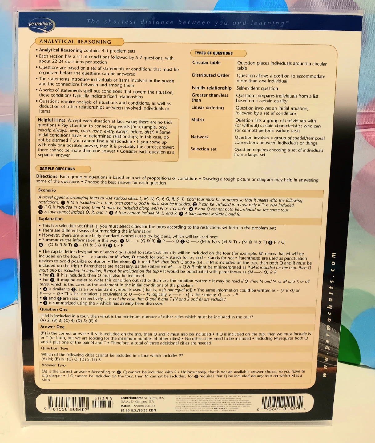 📄Permacharts LSAT Laminated Study Guide📄 - photo 2