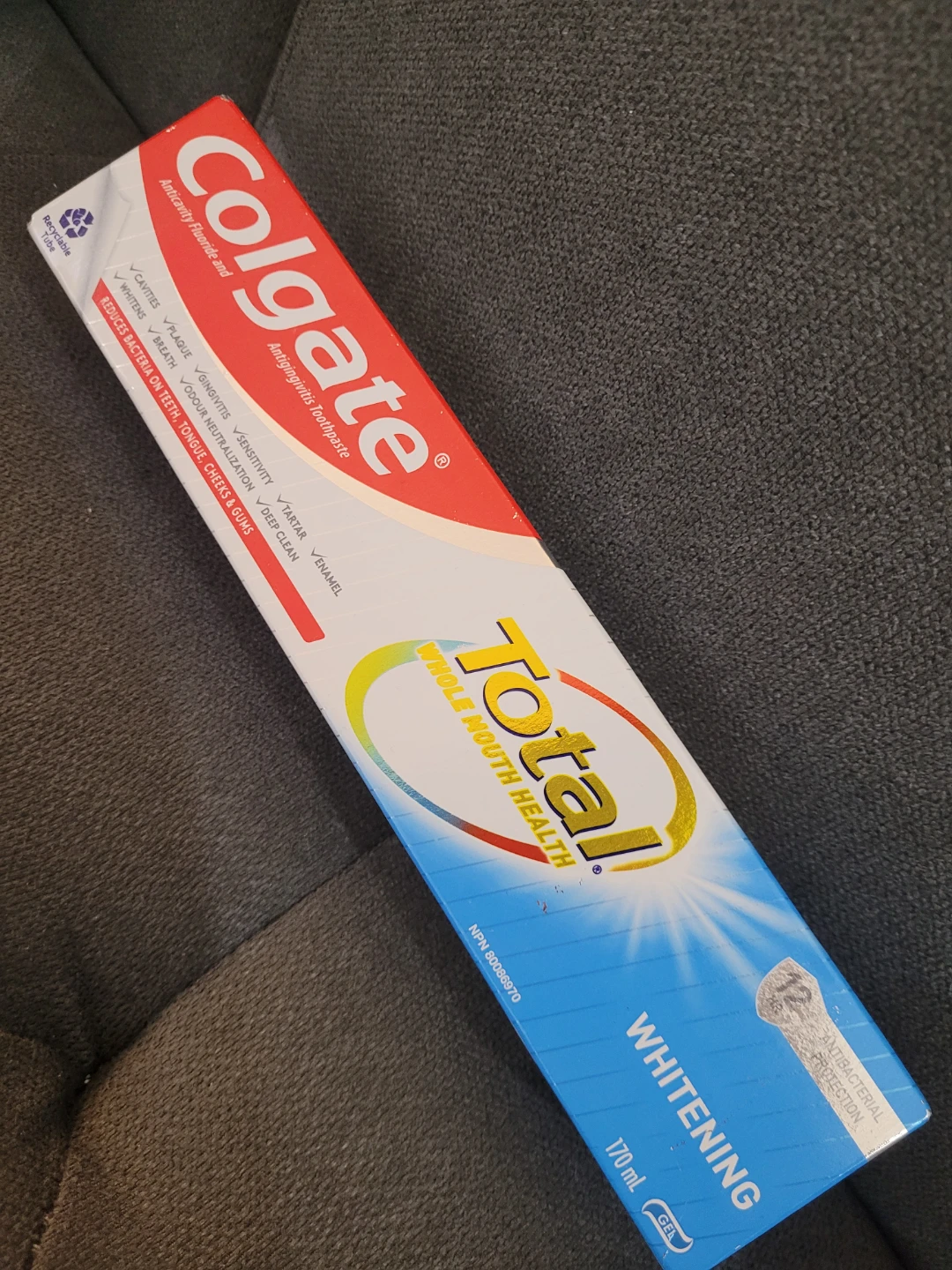 Colgate Total Active Prevention Toothpaste (3x 170ml) - photo 2