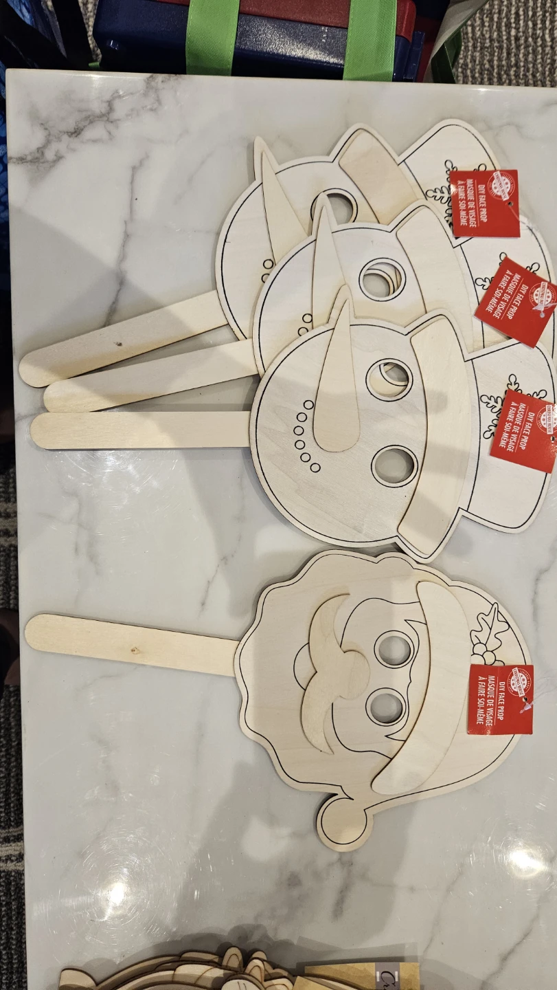 Craftsman Square Wooden Gnome & Snowman Crafts - Set of 8 - photo 3